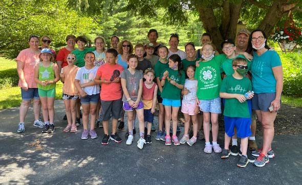 Group photo of North Rose 4H Club